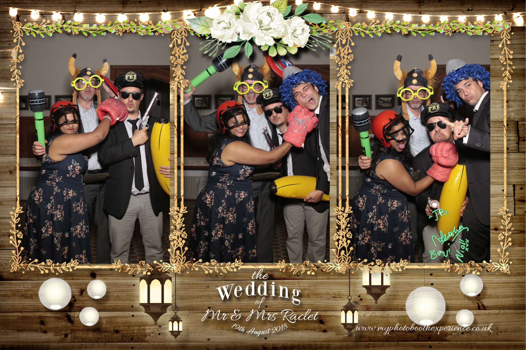 Mr & Mrs Raclet | View more photos from the event at gallery.myphotoboothexperience.co.uk/u/MyPhotoBoothExperienceLtd/Mr-Mrs-Raclet